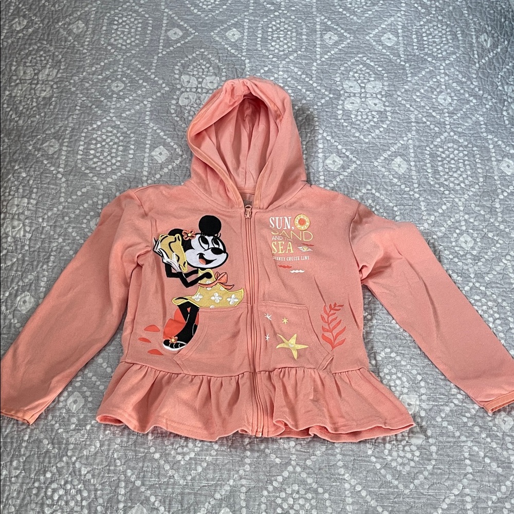 Disney Coral Kids Hoodie with Mickey Design